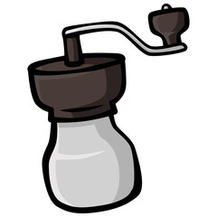 Hand Coffee Grinder handdrawn doodle