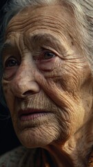 Wisdom in Every Line: Elderly Woman's Portrait