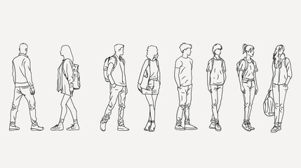 collection of people Generative AI	