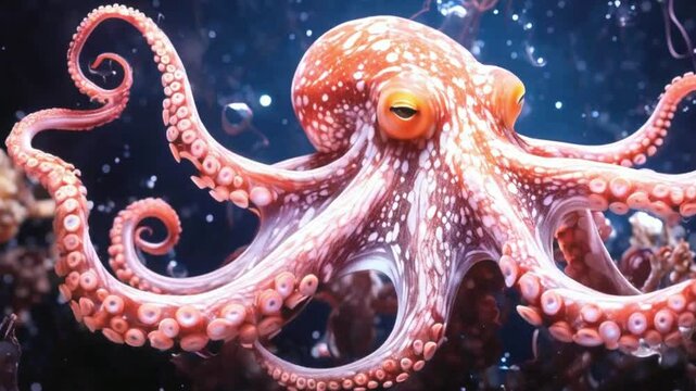 octopus in the sea