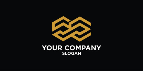 Fototapeta premium company logo with a modern concept.vector