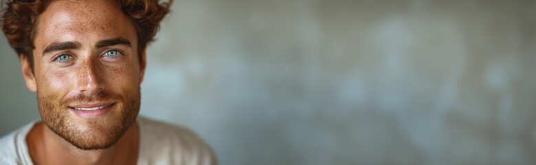 Obraz premium Portrait of handsome young man smiling