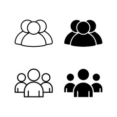 Customer care icon set color editable