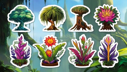 Magical Flora of Pandora 3D Sticker Collection