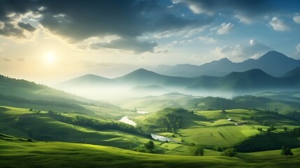 panorama of the mountains