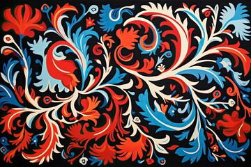 pattern, seamless, floral, vector, paisley, wallpaper, design, flower, ornament, 