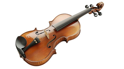 Violin on transparent background