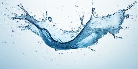 Obraz premium Water Splash with Air Bubbles