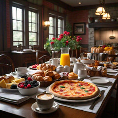 Breakfast on the table