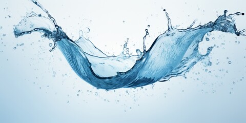 Obraz premium Water Splash with Air Bubbles