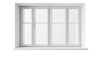 Obraz premium White modern window on transparent background