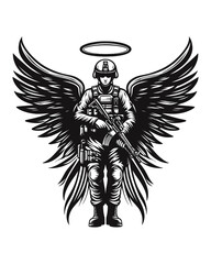 Obraz premium Soldier Angel