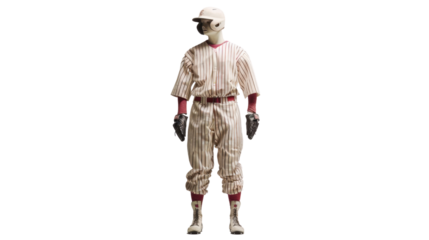 Baseball suit on transparent background