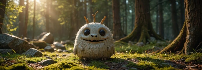 Cute Furry Creature in the Forest.