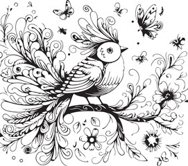 background with birds