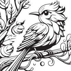 bird on branch