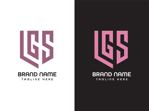 LGS Letter Logo Design Template