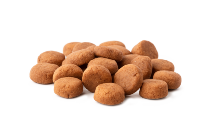 Pepernoten, dessert for Sinterklaas isolated on a transparent background