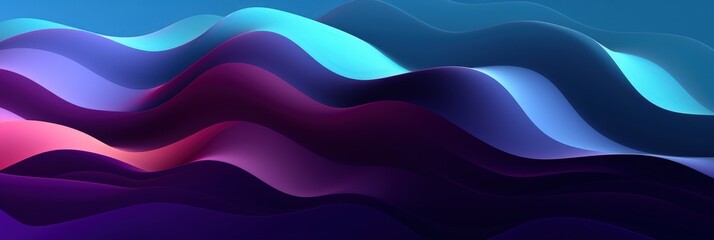 Fototapeta premium Abstract Wavy Design with Vibrant Colors