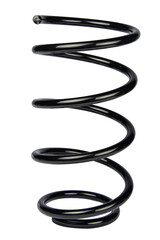 Black Coil Spring Isolated On White Background