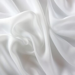 Obraz premium White Fabric Background, Satin Cloth Texture