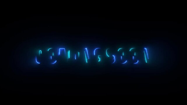 Scifi Movie Trailer Coming Soon Text Reveal. video animation.