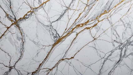 Fototapeta premium White Marble with Gold Veins.