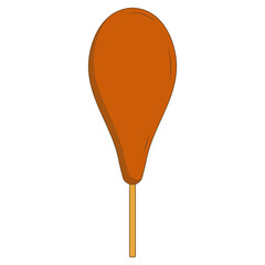 Delicious Grill Street Food Isolated on White Background. Vector Illustration.