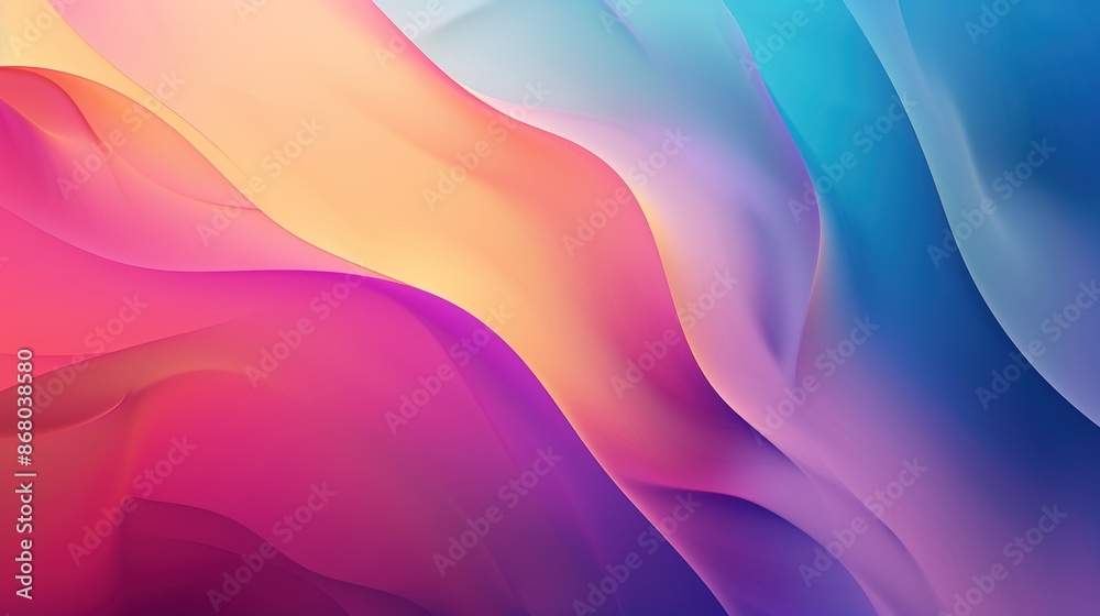 Fototapete dynamic gradient hues with a modern edge and ample space for promotional text