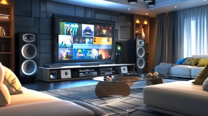 technology in modern living rooms. How do smart TVs,