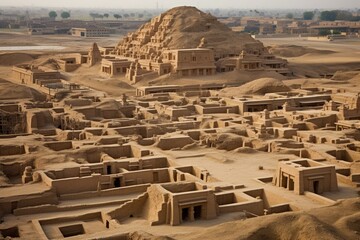 The ancient city of Mohenjo-daro, where water elementals dance in the streets.