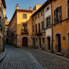 Fototapeta premium A_Historic_Enclave_Envision_a_city_with_a_rich_history