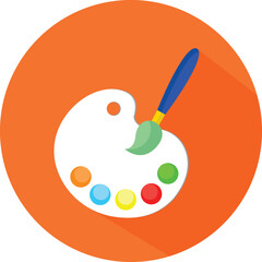 Paintbrush icon, paintbrush, Icons, Paainbrush illustration