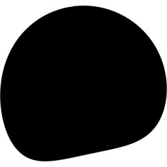 Abstract liquid organic black irregular blotch shapes flat style design fluid .