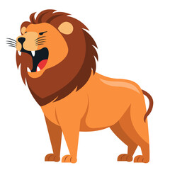 lion cartoon isolated