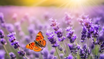 butterfly on lavender