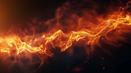 Fototapeta premium fire in the dark