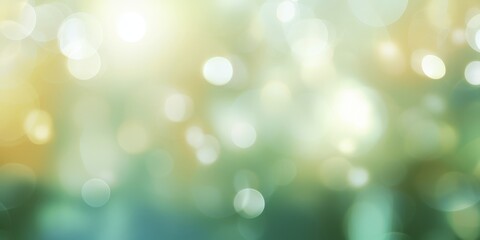 Obraz premium Abstract Blurred Background with Green and Yellow Tones