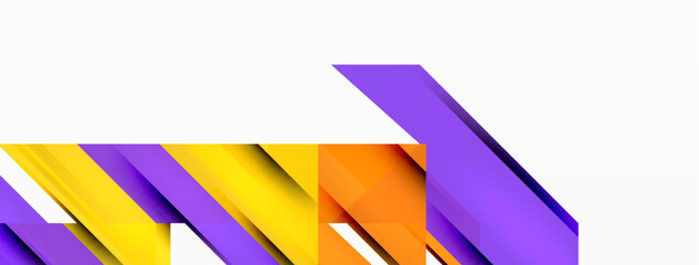 Speed and sport geometric background. Color lines dynamic template for wallpaper, banner, background or landing