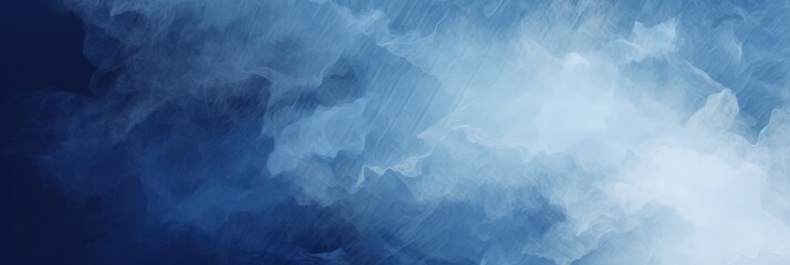 Obraz premium Abstract Blue and White Swirling Cloudscape