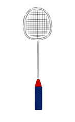 Badminton sport racket illustration
