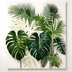 Harmonious Patterns, Monstera, Palm, Pine, Rubber Plant, and Fern
