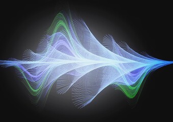 光の波の抽象的な背景