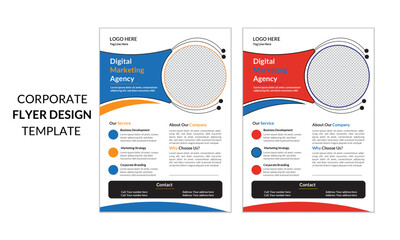 Professional corporate business flyer template design. It is suitable for any project purpose and all types of business. All main elements are easily editable and customizable.

