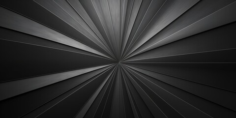 Abstract Black and White Radial Pattern