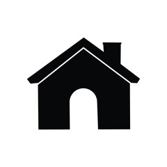 Home icon, house or real estate flat vector icon for apps and websites