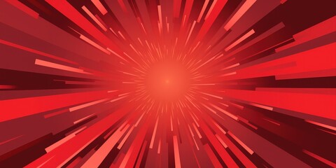 Fototapeta premium Abstract Red Light Burst