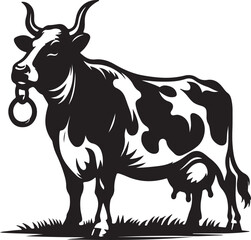 cow vector styl illustration 2024