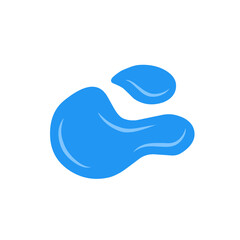 Water spill puddle vector