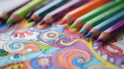 Obraz premium children's coloring book design